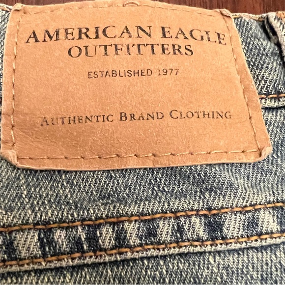 American Eagle Light Wash Flare Denim Jeans - Picture 9 of 13